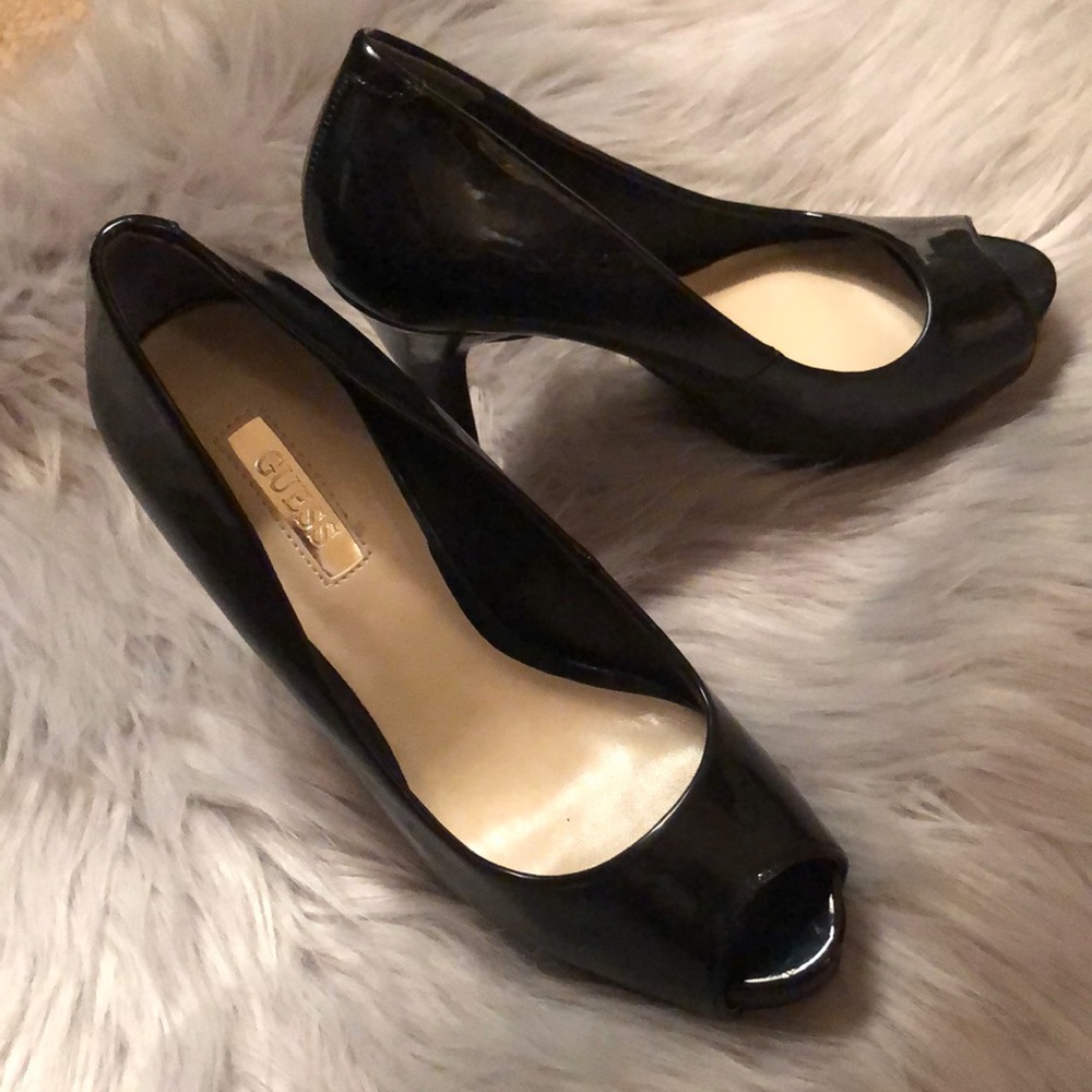 Guess Black stilettos open toe